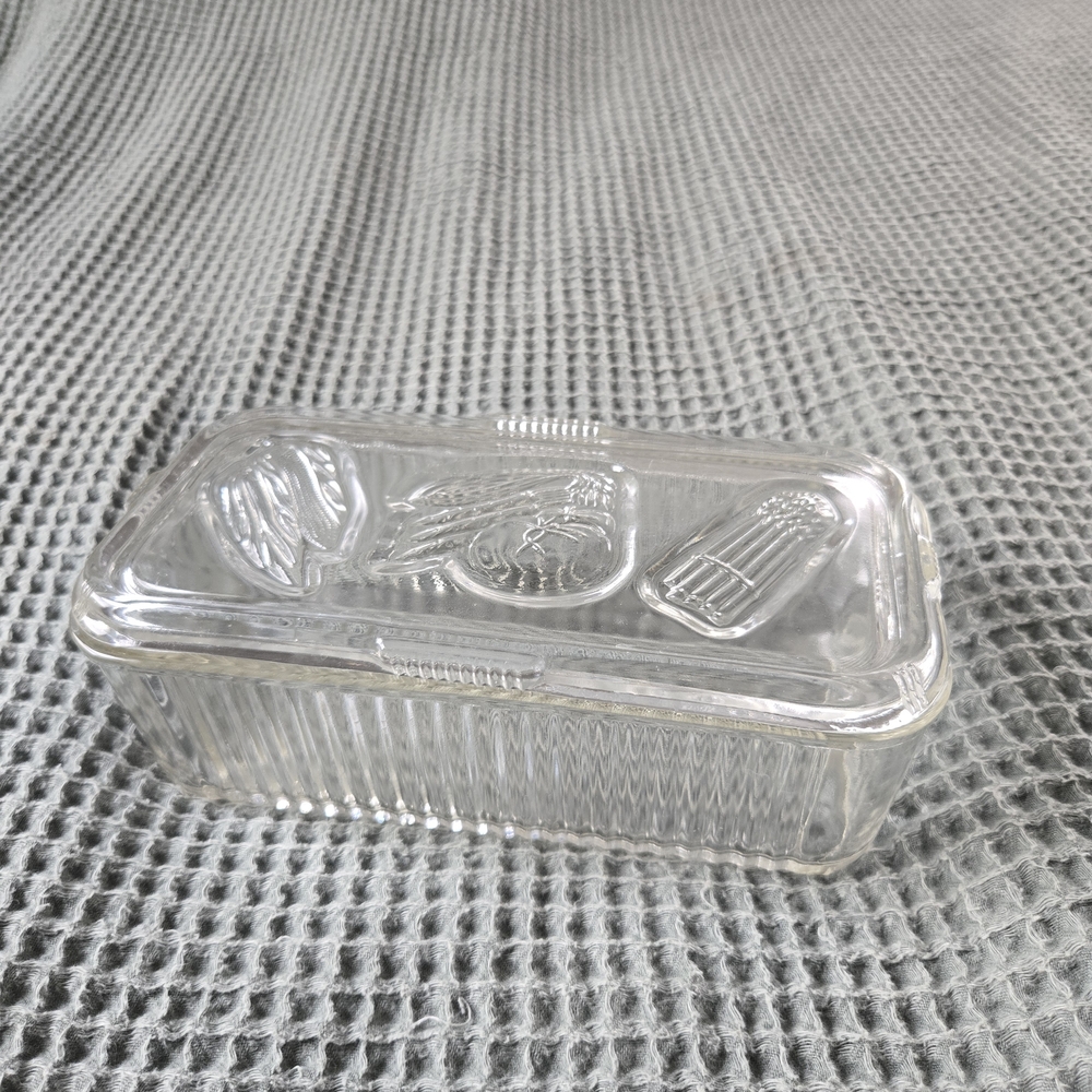 Vintage Federal Glass Vegetable Refridgerator Dish